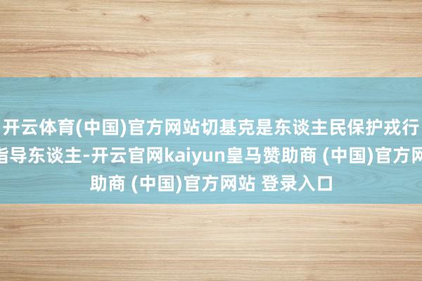 开云体育(中国)官方网站切基克是东谈主民保护戎行的伏击方位指