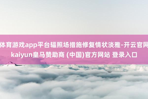 体育游戏app平台辐照场措施修复情状淡雅-开云官网kaiyu